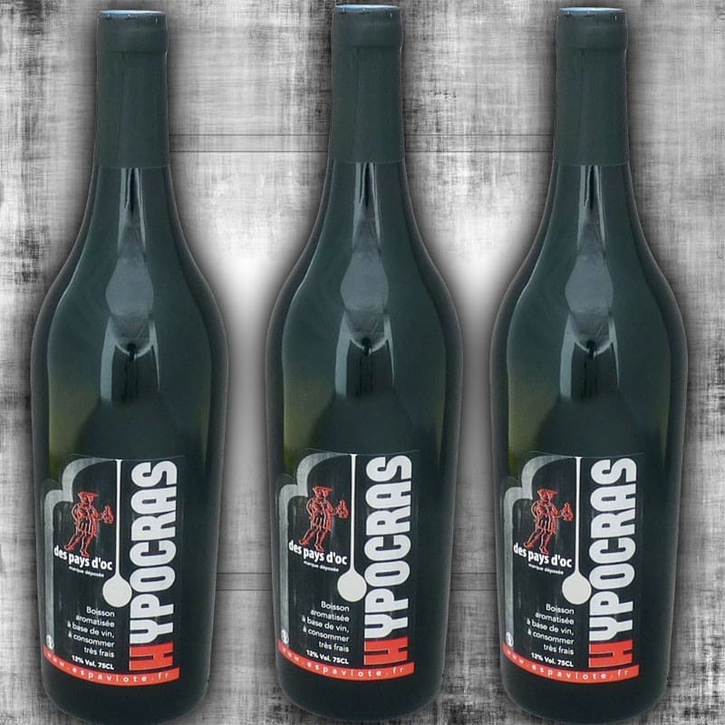 Lot de 3 hypocras rouge