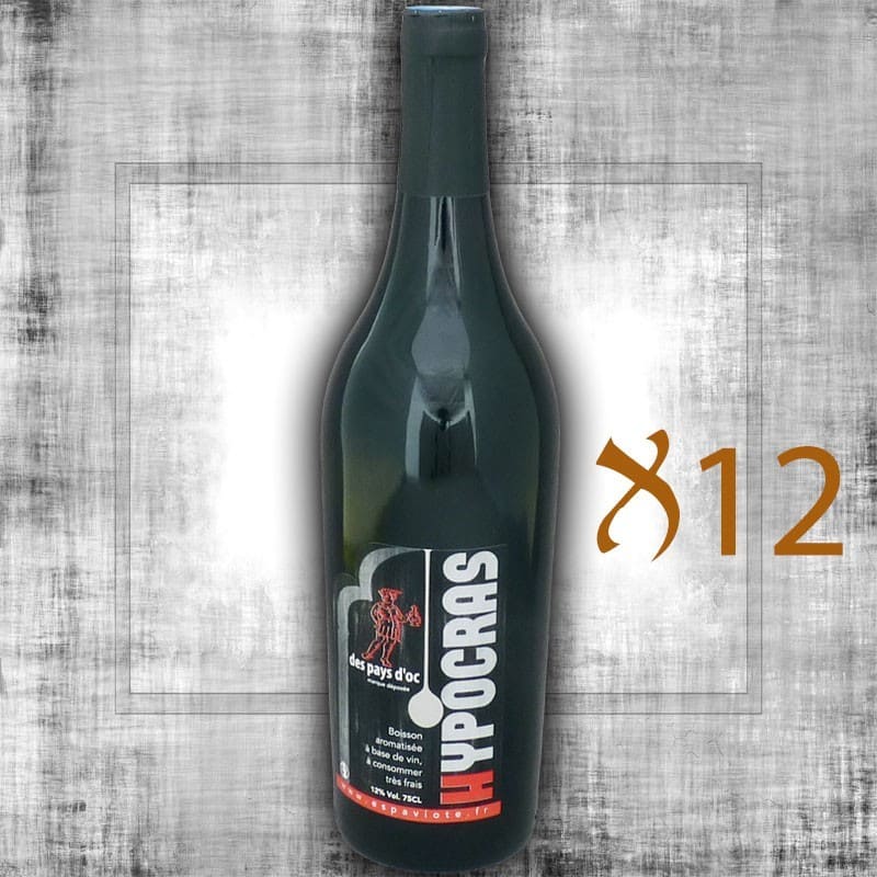 Carton de 12 hypocras rouge