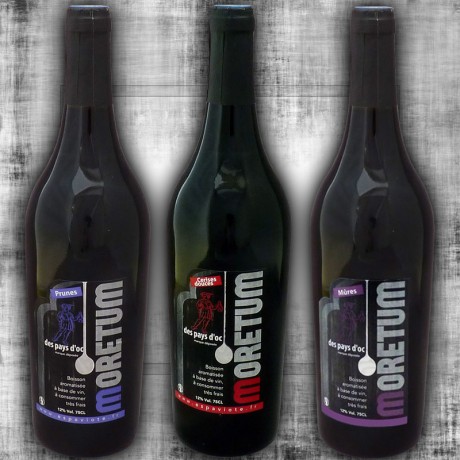 Lot de 3 Moretum : prune, cerise, mûre