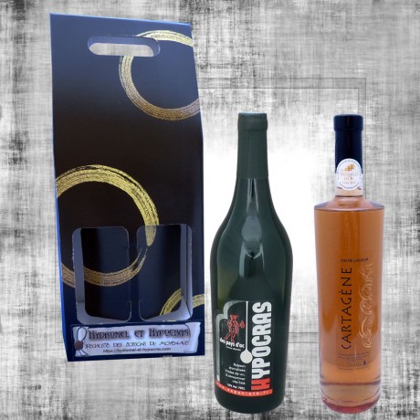 Coffret cadeau Hypocras rouge et cartagène 75cl