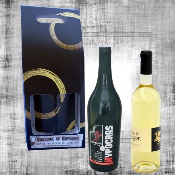 Coffret cadeau Hypocras rouge et  Hydromel 75cl