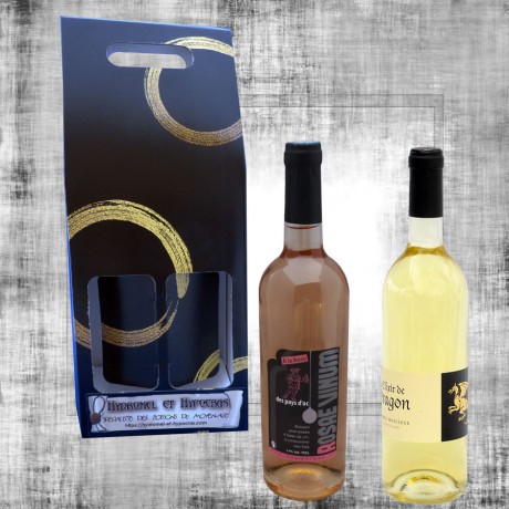 Coffret cadeau Vin de Rose et  Hydromel 75cl