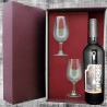 Coffret Hypocras rouge et 2 verres de dégustation