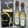 Coffret Cadeau 2 bulles de Ruche Extra Brut Litchi et Tilleul 75cl